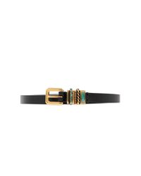 Etro Black Leather Belt