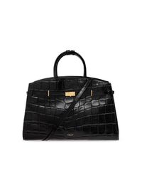 DeMellier London Black Leather Bag 'Hudson Large'