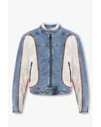 DIESEL Blue 'd-blink' Jacket for men