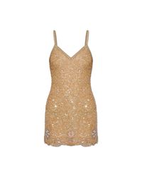 LoveShackFancy Natural 'Lyrika' Sequin Dress