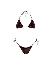 Oseree Red Two-Piece Swimsuit