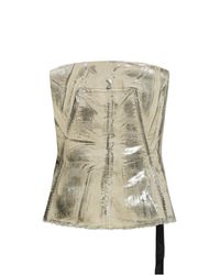 Rick Owens Metallic Bustier Top