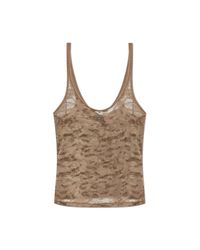 DIESEL Brown Lace Top Kirsten