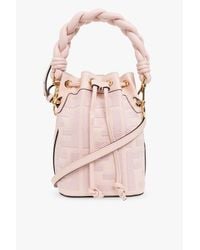 Fendi Pink 'mon Tresor Mini' Bucket Bag
