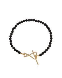 AMI Black Beaded Bracelet