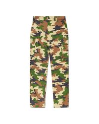 J.W. Anderson Green Camouflage Pattern Trousers for men