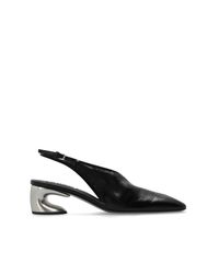 Jil Sander Black Leather Heeled Shoes