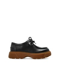 McQueen Black Leather Shoes for men