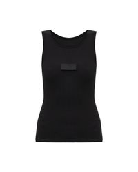 MM6 by Maison Margiela Black Top With "Z" Logo