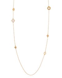 Tory Burch White Necklace With Pendants