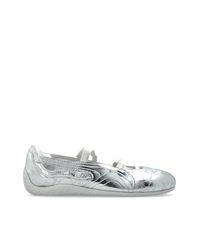 PUMA White "Speedcat" Ballerinas