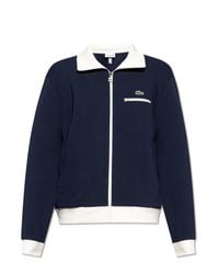 Lacoste Blue Sweatshirt With Logo Patch, for men