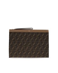 Fendi Black Handheld Pouch for men