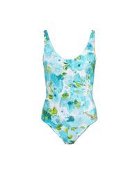 Chloé Blue One-Piece Swimsuit With An Open Back