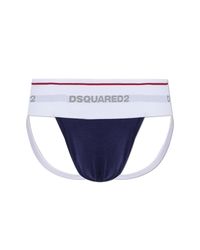 DSquared² Blue Briefs With Logo for men