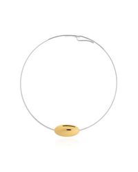 LIE STUDIO Metallic Brass Necklace "Scarlet"