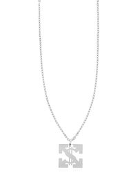 Off-White c/o Virgil Abloh White Necklace With Pendant for men