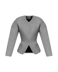 Jacquemus Gray Blazer 'Ovalo'