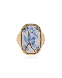 Chloé Blue "Bloomcraft" Ring