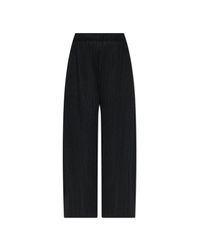Pleats Please Issey Miyake Black Pleated Trousers