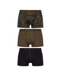 DIESEL Black 3-Pack Of Boxer Briefs 'Damien-Utlt-3Pack' for men