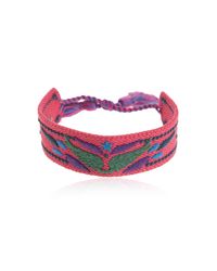 Zadig & Voltaire Pink Bracelet With Embroidery