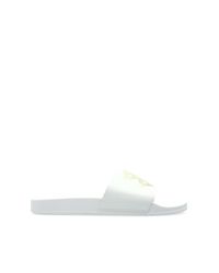 Balenciaga White Rubber Slides 'Pool' for men