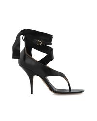Ferragamo Black Heeled Sandals Leliu