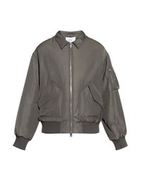Maison Kitsuné Gray Insulated 'Bomber' Jacket for men