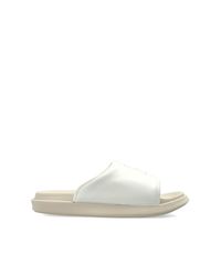 Y-3 White Slides With Logo for men