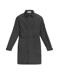 Stone Island Black Parka With Pockets for men
