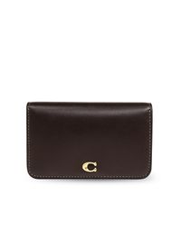 COACH Black Leather Wallet With Logo