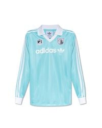 Adidas Originals Blue T-shirt With Long Sleeves,