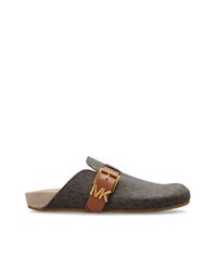 MICHAEL Michael Kors Brown 'Greer' Slides
