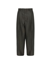 Bottega Veneta Gray Wool Cargo Trousers for men