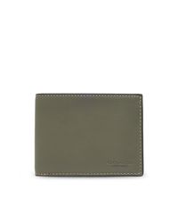 COACH Green Leather Wallet for men