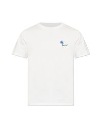 KENZO White T-Shirt With Logo for men