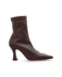 Neous Brown Heeled Ankle Boots 'Ran'