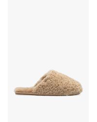 Ugg Natural 'maxi Curly Slide' Slippers
