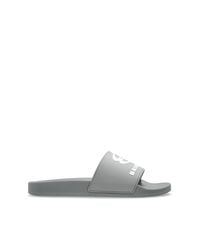 Balenciaga White Rubber Flip-Flops for men