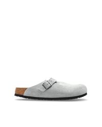 Birkenstock White Boston Bs Mules for men