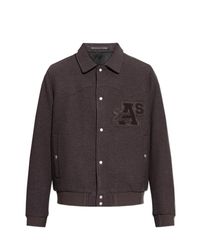 AllSaints Brown Wool Jacket 'Royce' for men