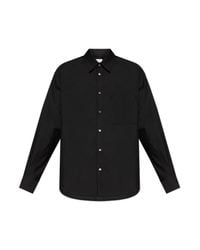Lemaire Black Shirt With Pocket for men