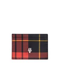 McQueen Red Leather Card Holder