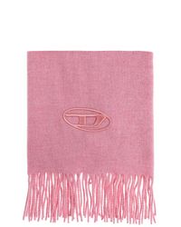 DIESEL Pink Wool Scarf 'S-Imon-D-Long'