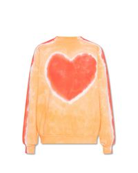 Acne Orange Tie-dye Sweatshirt