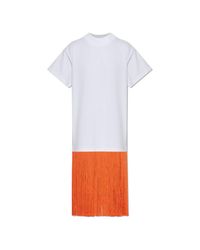 Alaïa White Dress With Fringes