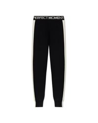 Perfect Moment Black Wool Trousers With Logo