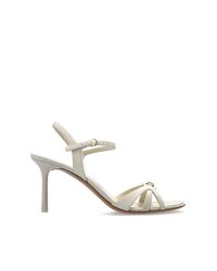 Ferragamo White Heeled Sandals Dasy