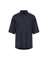 Homme Plissé Issey Miyake Blue Shirt 'Pl Ramie' for men